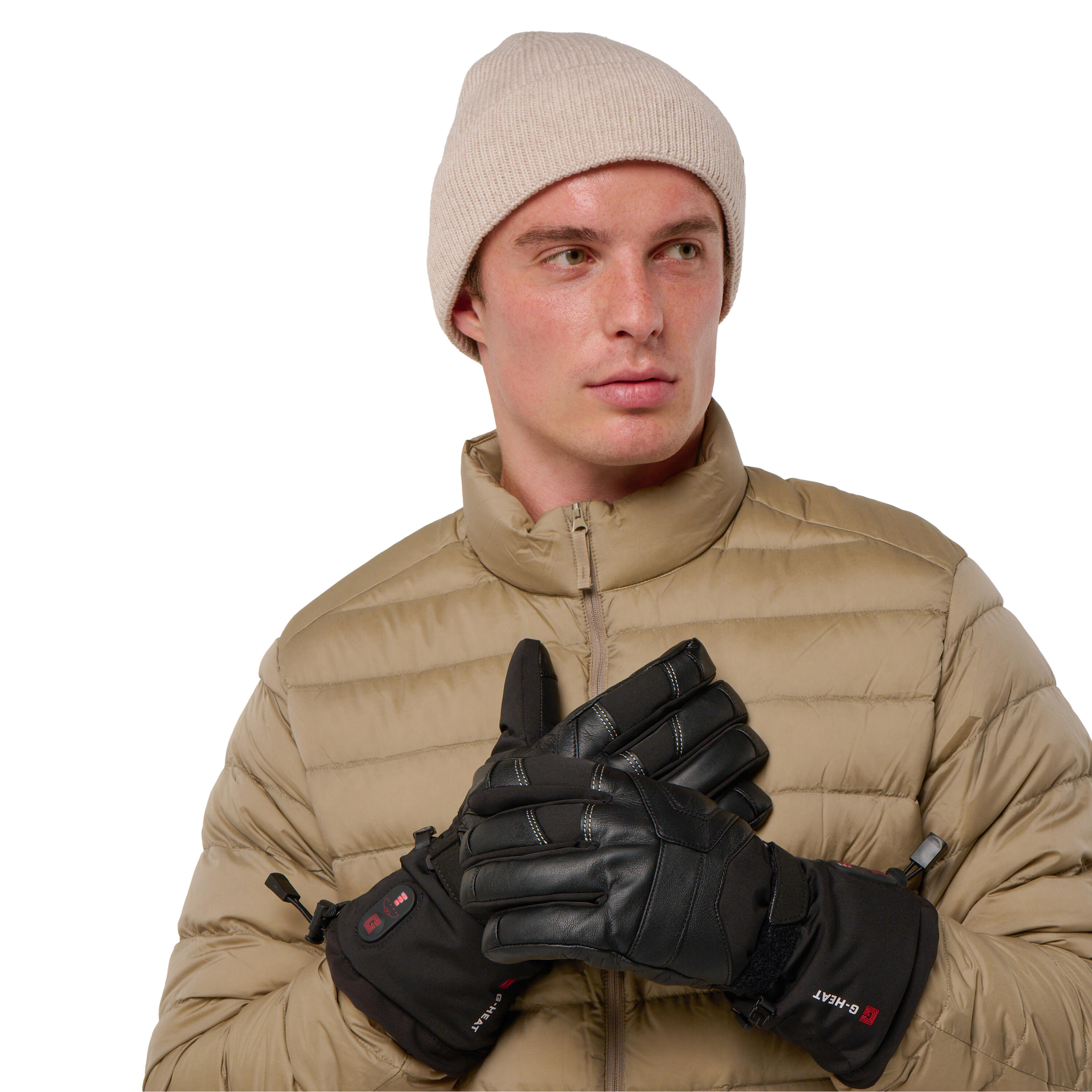 Gants de Ski Cuir Adulte Chauffants - EVO-3 3/5