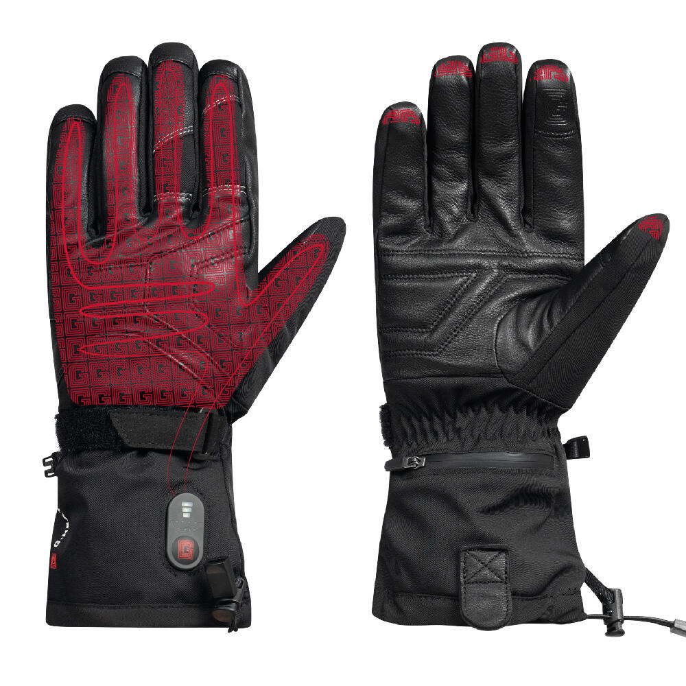 Gants de Ski Cuir Adulte Chauffants - EVO-3 2/5