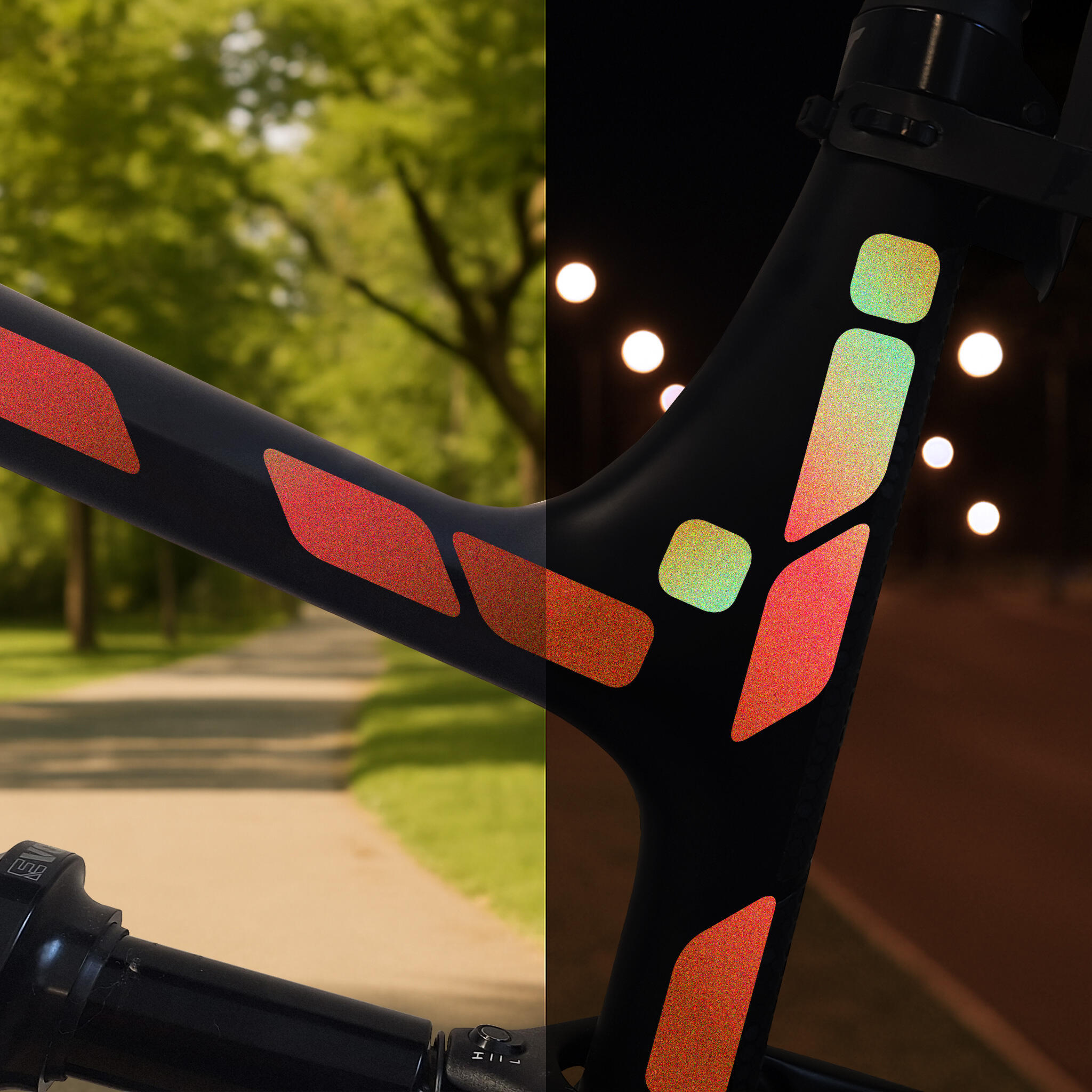 reflektierende Aufkleber Sticker Fahrrad Helm Reflektor Folie MTB für Sicherheit 4/4