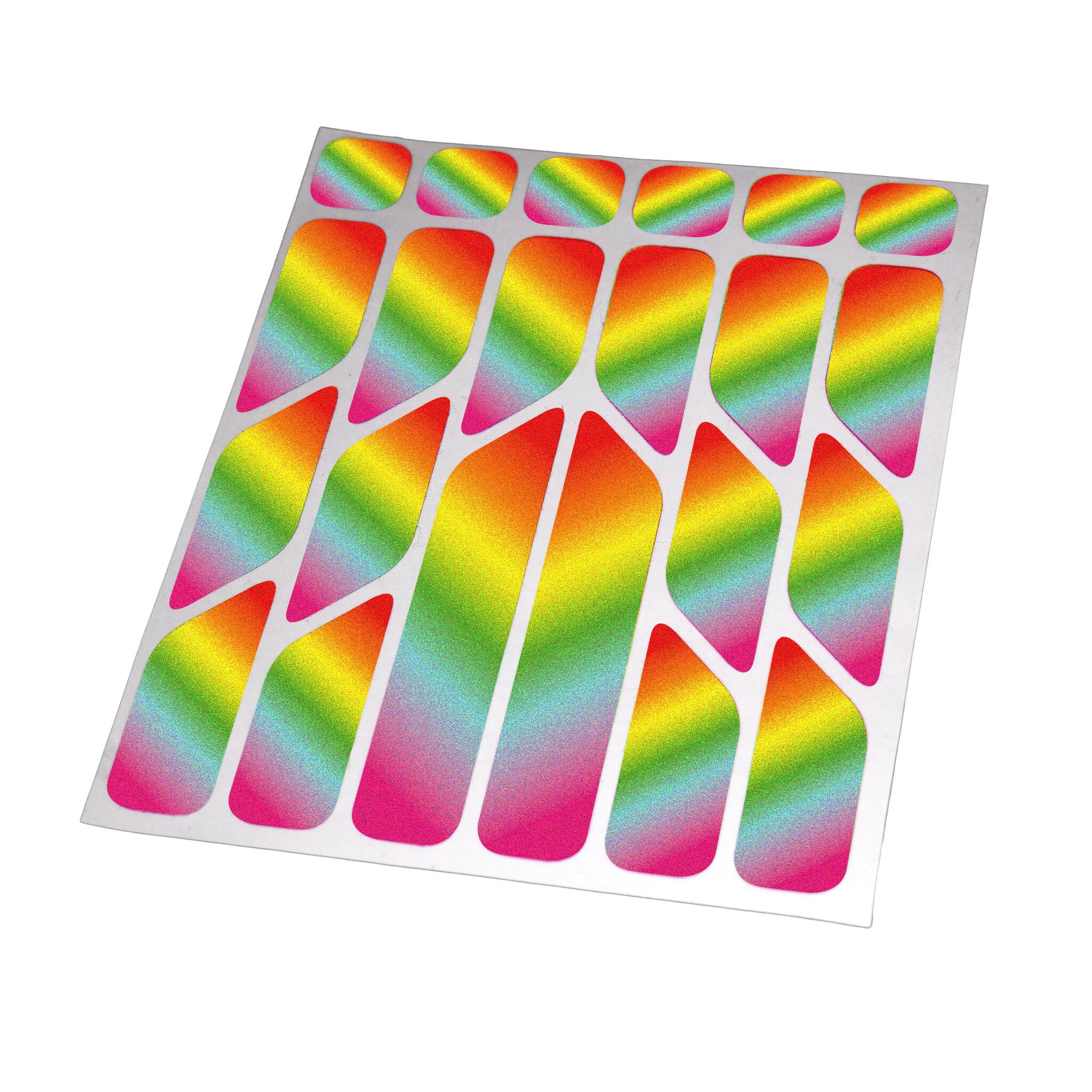 reflektierende Aufkleber Sticker Fahrrad Helm Reflektor Folie MTB für Sicherheit 3/4