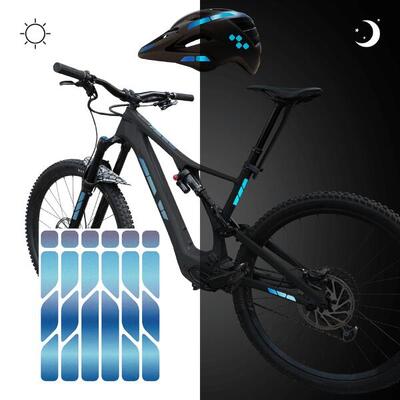 reflektierende Aufkleber Sticker Fahrrad Helm Reflektor Folie MTB für Sicherheit