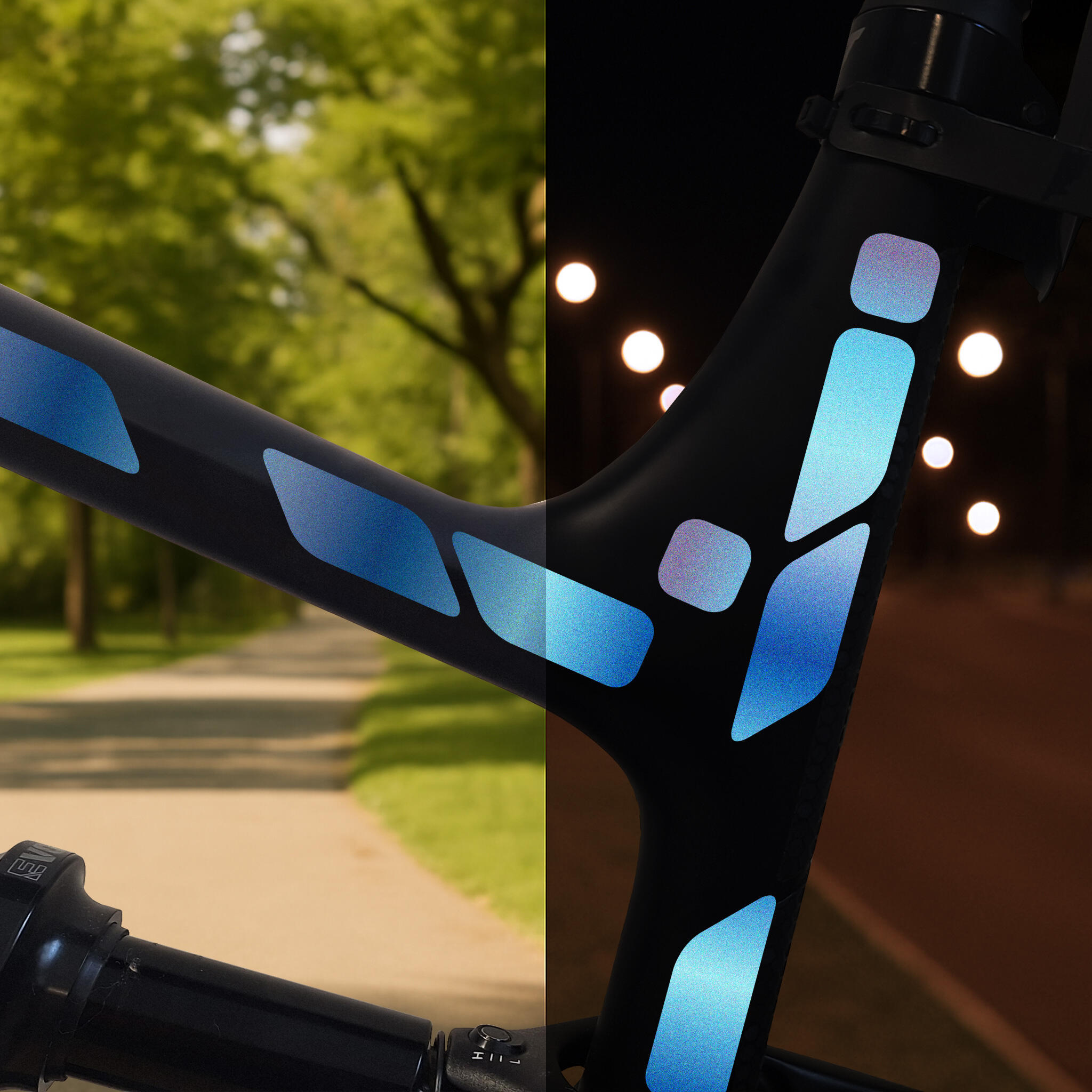 reflektierende Aufkleber Sticker Fahrrad Helm Reflektor Folie MTB für Sicherheit 4/4
