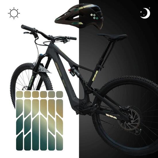 reflektierende Aufkleber Sticker Fahrrad Helm Reflektor Folie MTB für Sicherheit