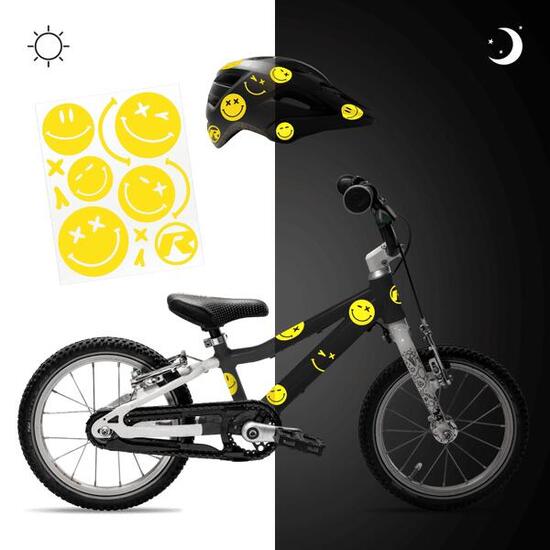 reflektierende Aufkleber Sticker Fahrrad Helm Reflektor Folie MTB für Sicherheit