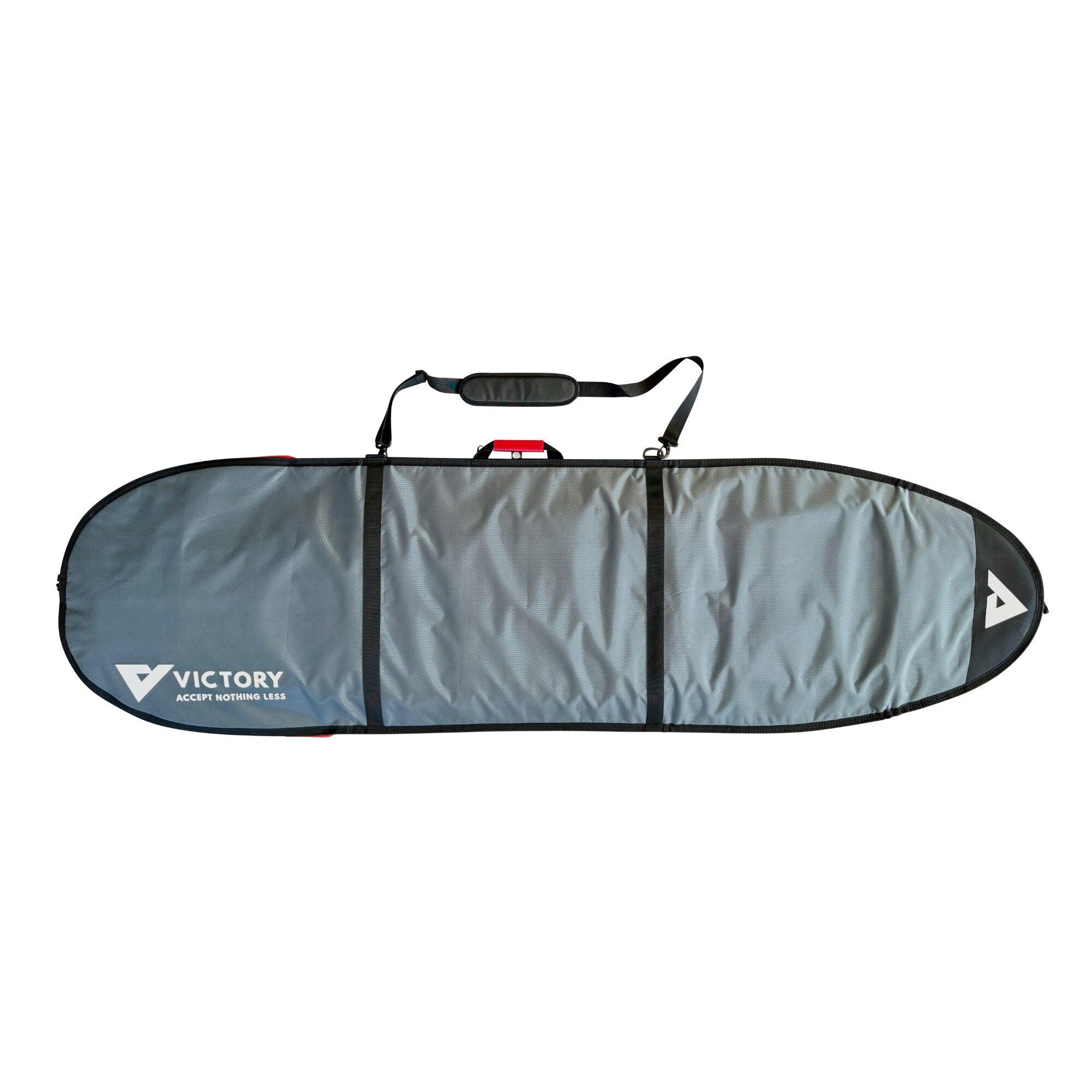 Victory - Victory - Housse Surf Longboard 5mm - 7'2 - Grey / Black - Boardbag - Gris - Decathlon