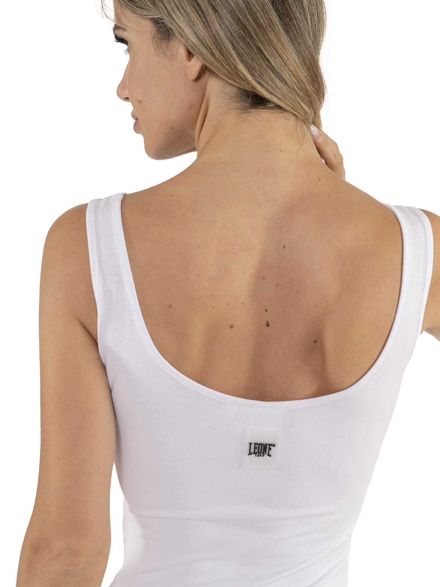 Leone Fancy Stripes geribde mouwloze bodysuit voor dames 3/5