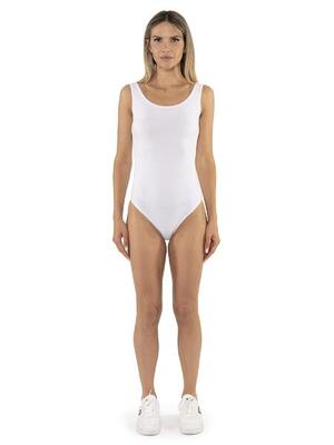 Body smanicato da donna a costine Leone Fancy Stripes