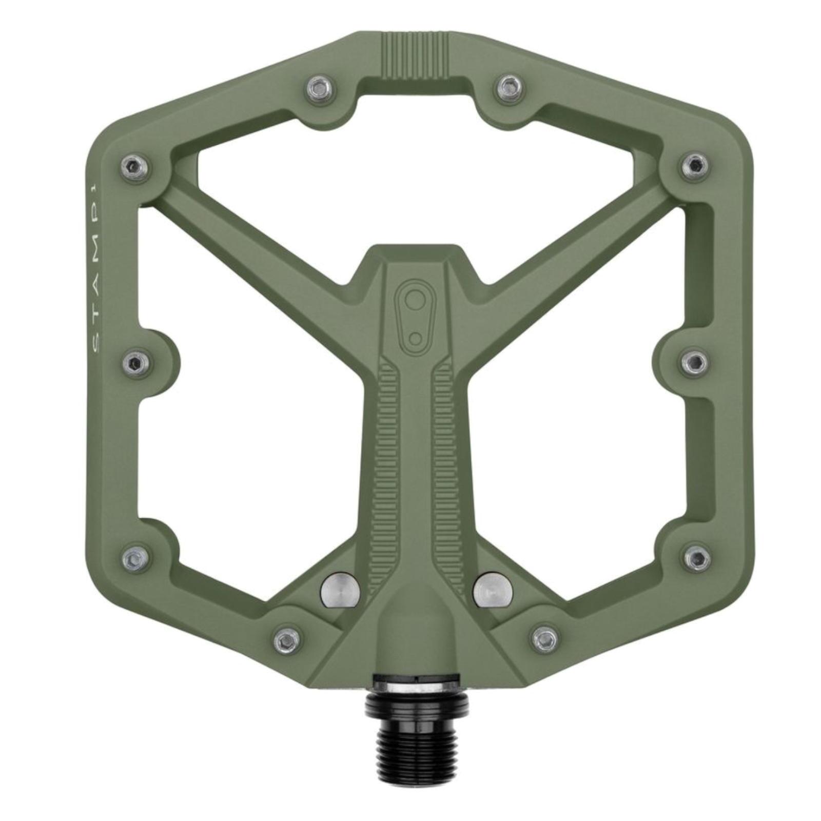 CRANKBROTHERS Pedale piattaforma MTB Stamp 1 Gen 2 Large, verde