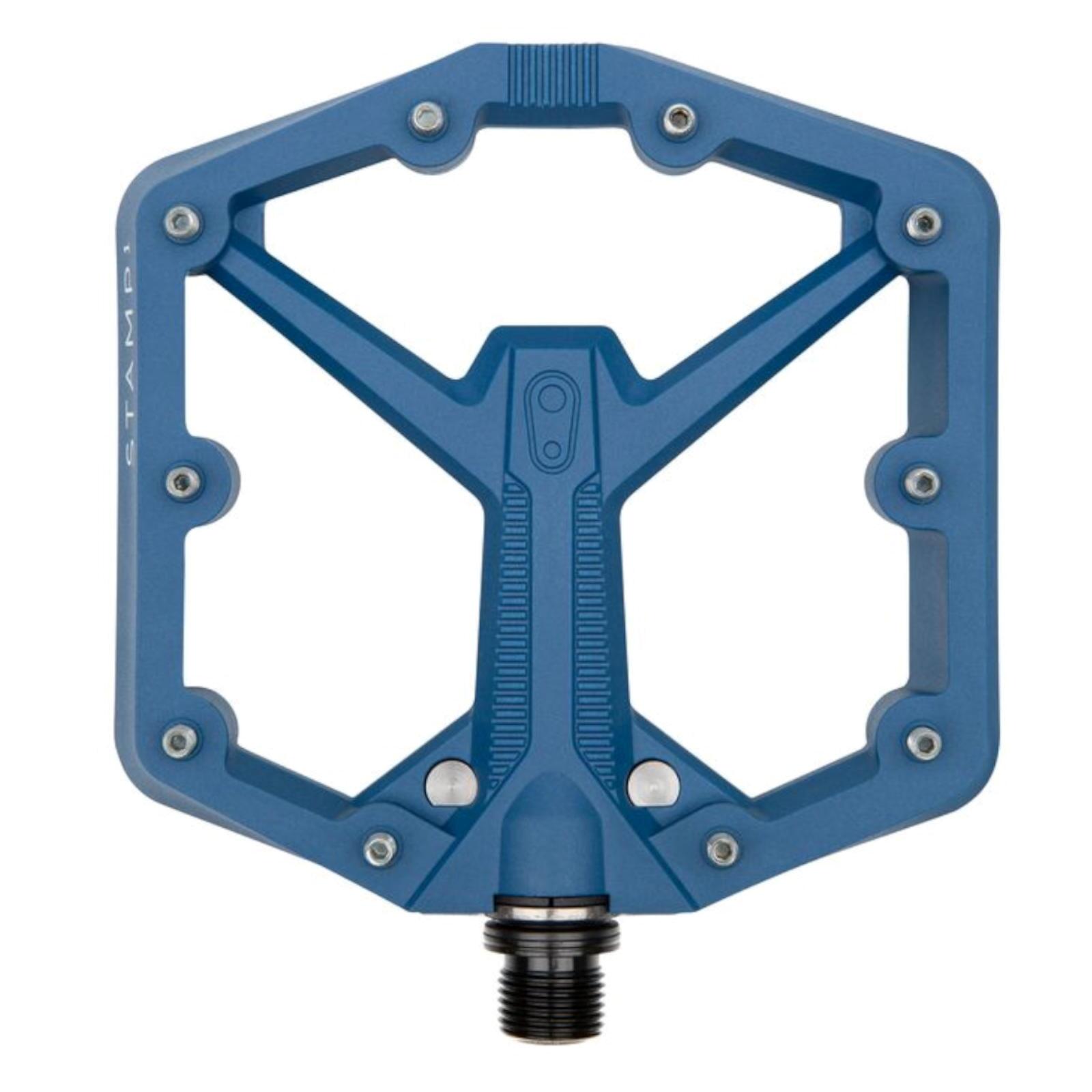 CRANKBROTHERS Plate-forme MTB pédale Stamp 1 Gen 2 Large, Navy Blue