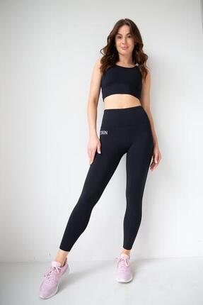 Legginsy z wysokim stanem do jogi i pilatesu 2skin Harmony black