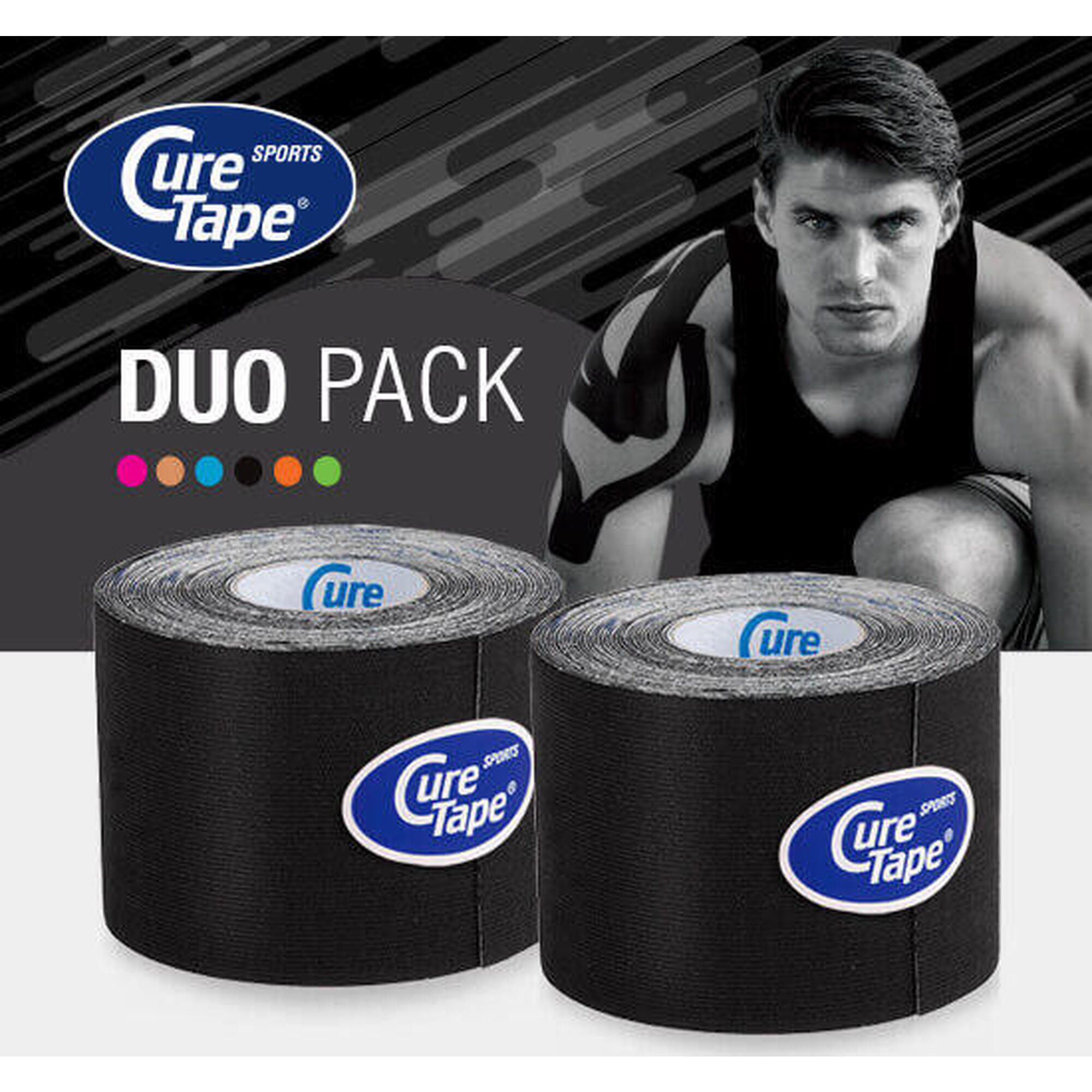 Curetape - Curetape® Sports Kinesiotape  - Ensemble D'Offres Spéciales - Noir - Bande De Kinésiologie - Noir - Taille Unique - Decathlon