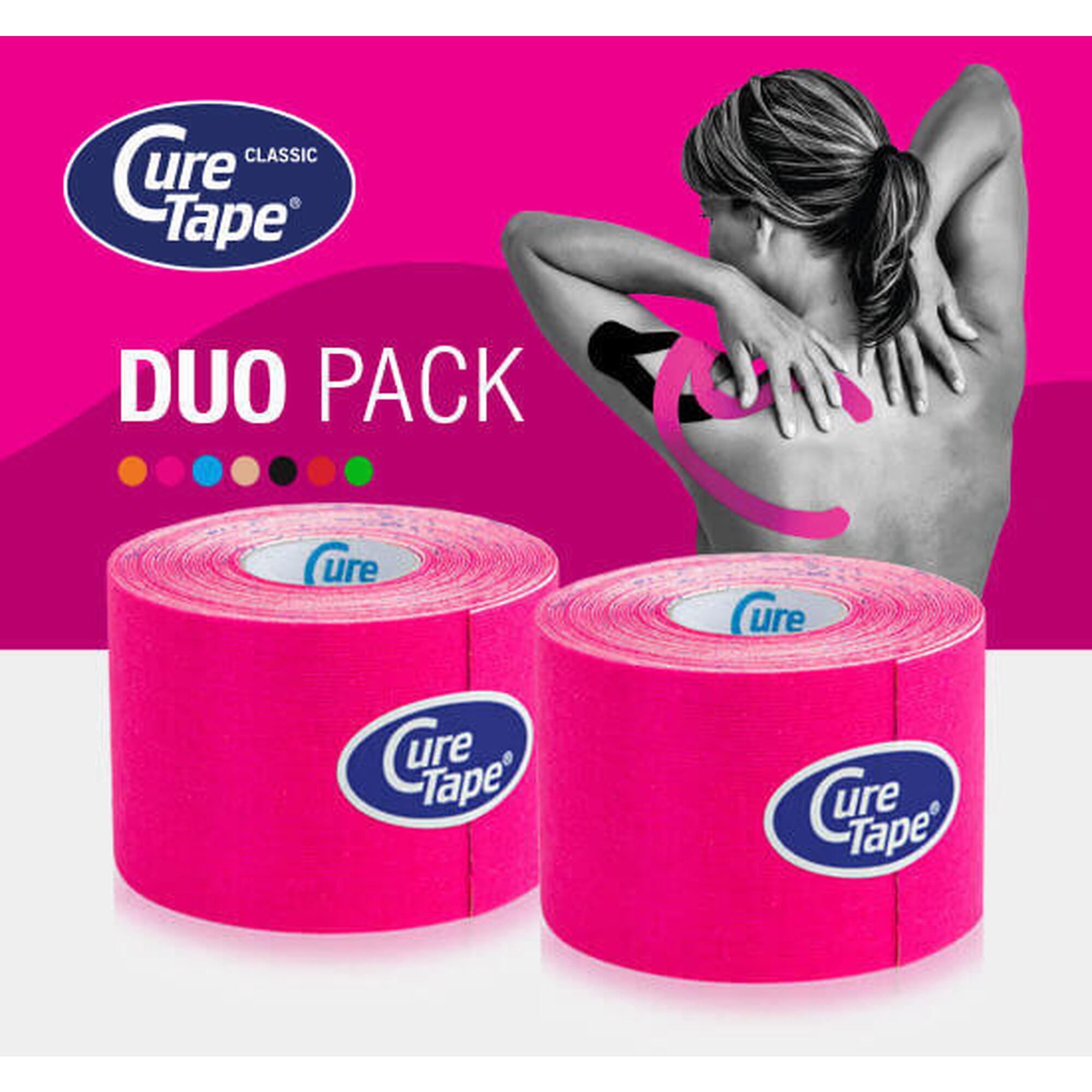 Curetape - Curetape® Classic Kinesiotape  - Ensemble D'Offres Spéciales - Rose - Bande De Kinésiologie - Rose - Taille Unique - Decathlon