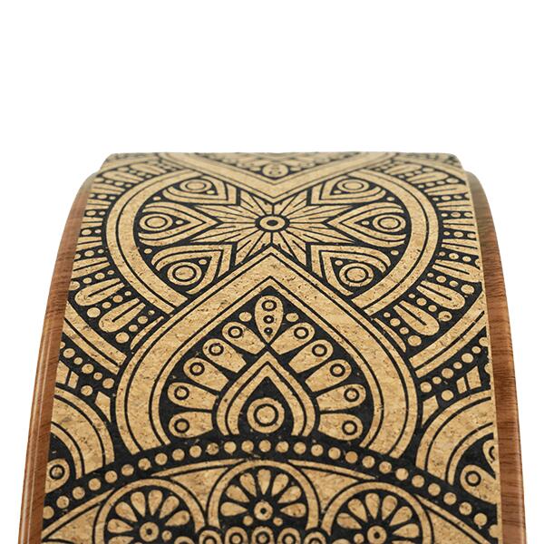 Ruota Yoga - Yoga Wheel - Antiscivolo - Ø 33 cm - Sughero/Legno 3/6