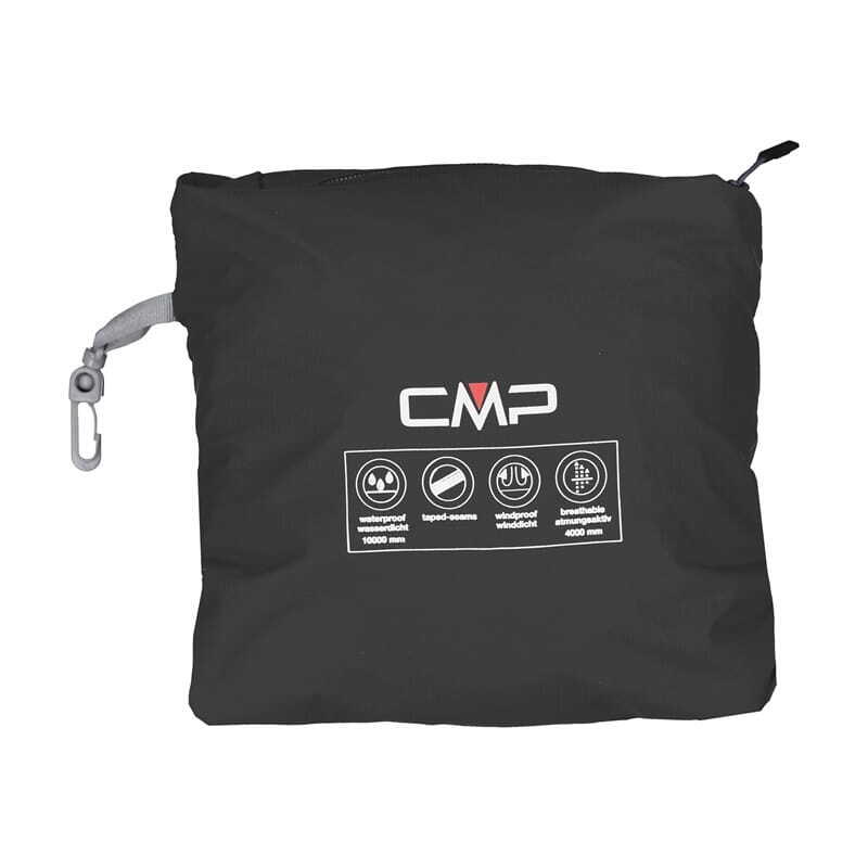 Kurtka przeciwdeszczowa damska z kapturem na napy CMP