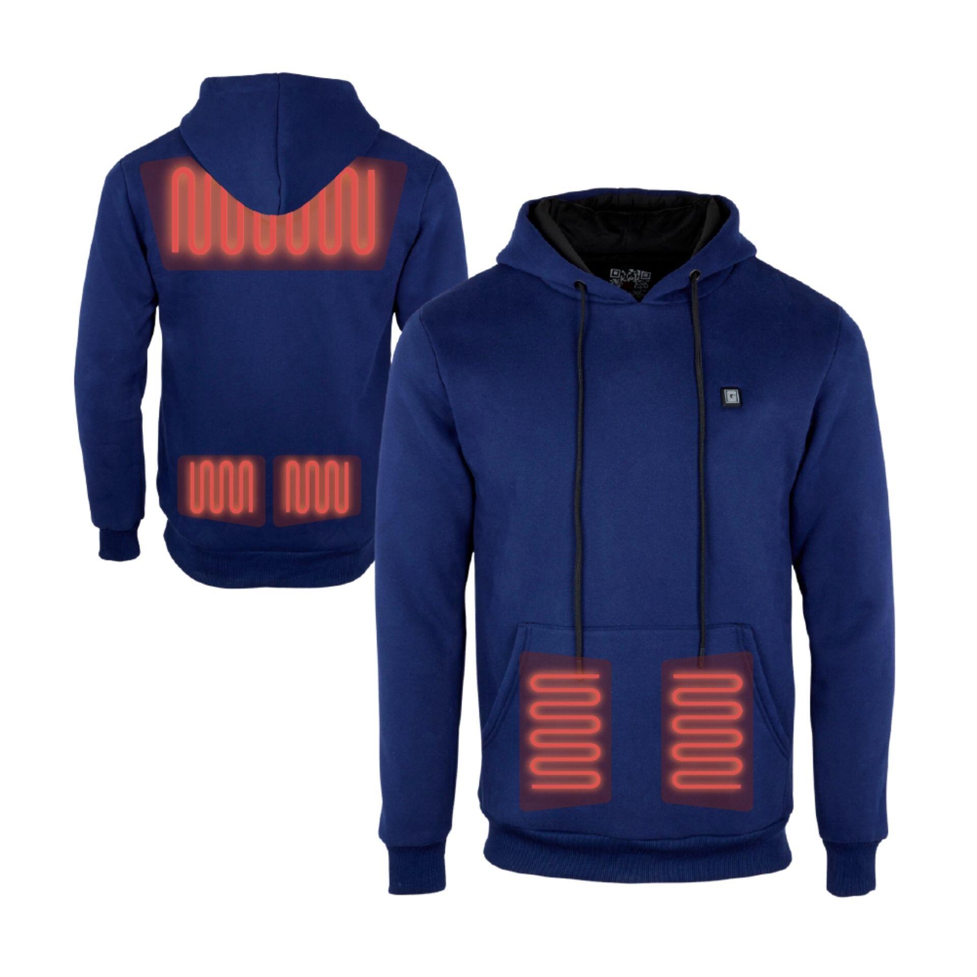 Beheizbarer Hoodie mit Kapuze Erwachsene Blau 3/7