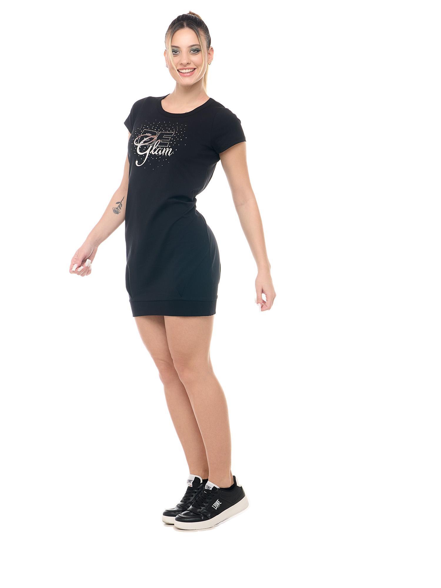 Leone Be Glam vestido largo tipo camiseta 3/4