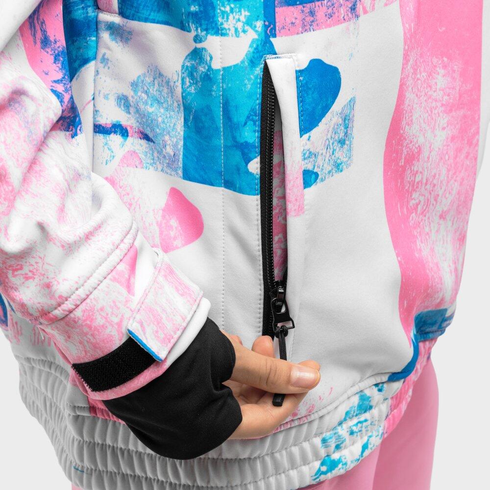 Casaco de snowboard para mulher Desportos de inverno W1-W Holi Rosa Chiclete 4/7