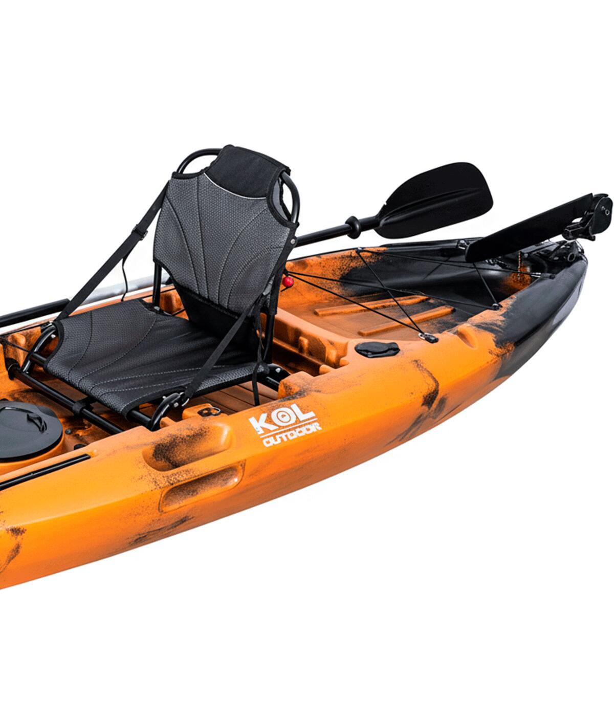 Kayak de pesca individual 310x85cm con silla aluminio y timón 4/7
