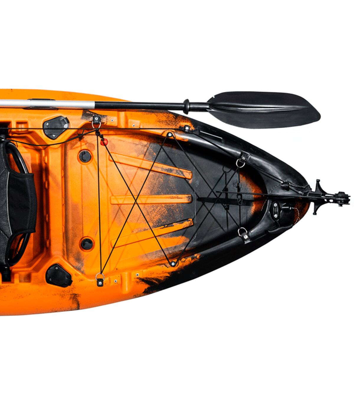 Kayak de pesca individual 310x85cm con silla aluminio y timón 6/7