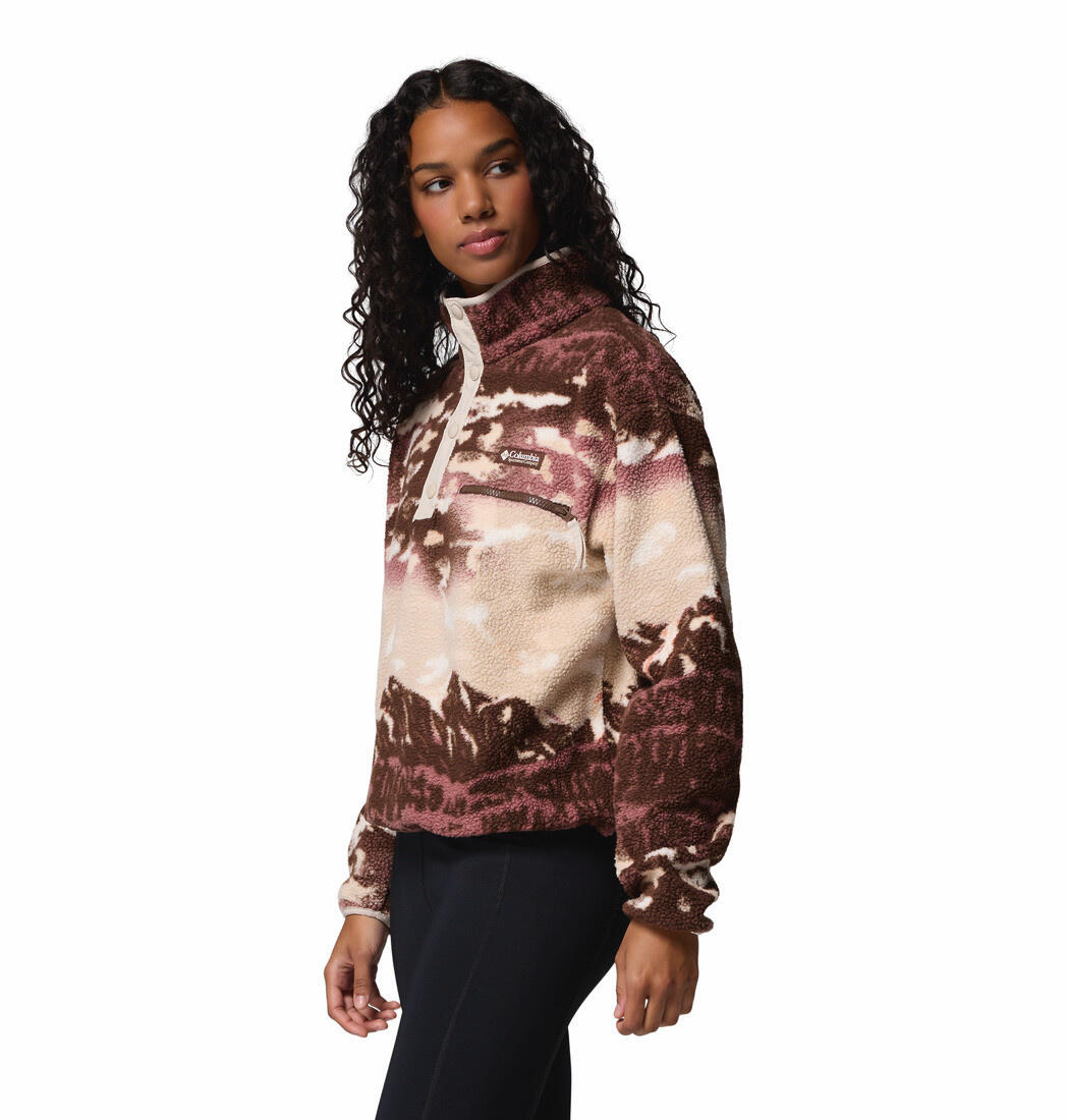 Polaires Et Pulls Femme - COLUMBIA Helvetia™ II Printed Cropped Half Snap - 3/7