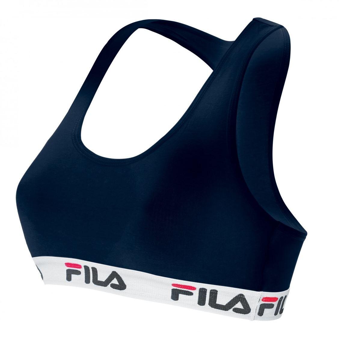 Fila - Brassiere Coton Femme Fila - Soutien-gorge - Bleu|vert - S - Decathlon