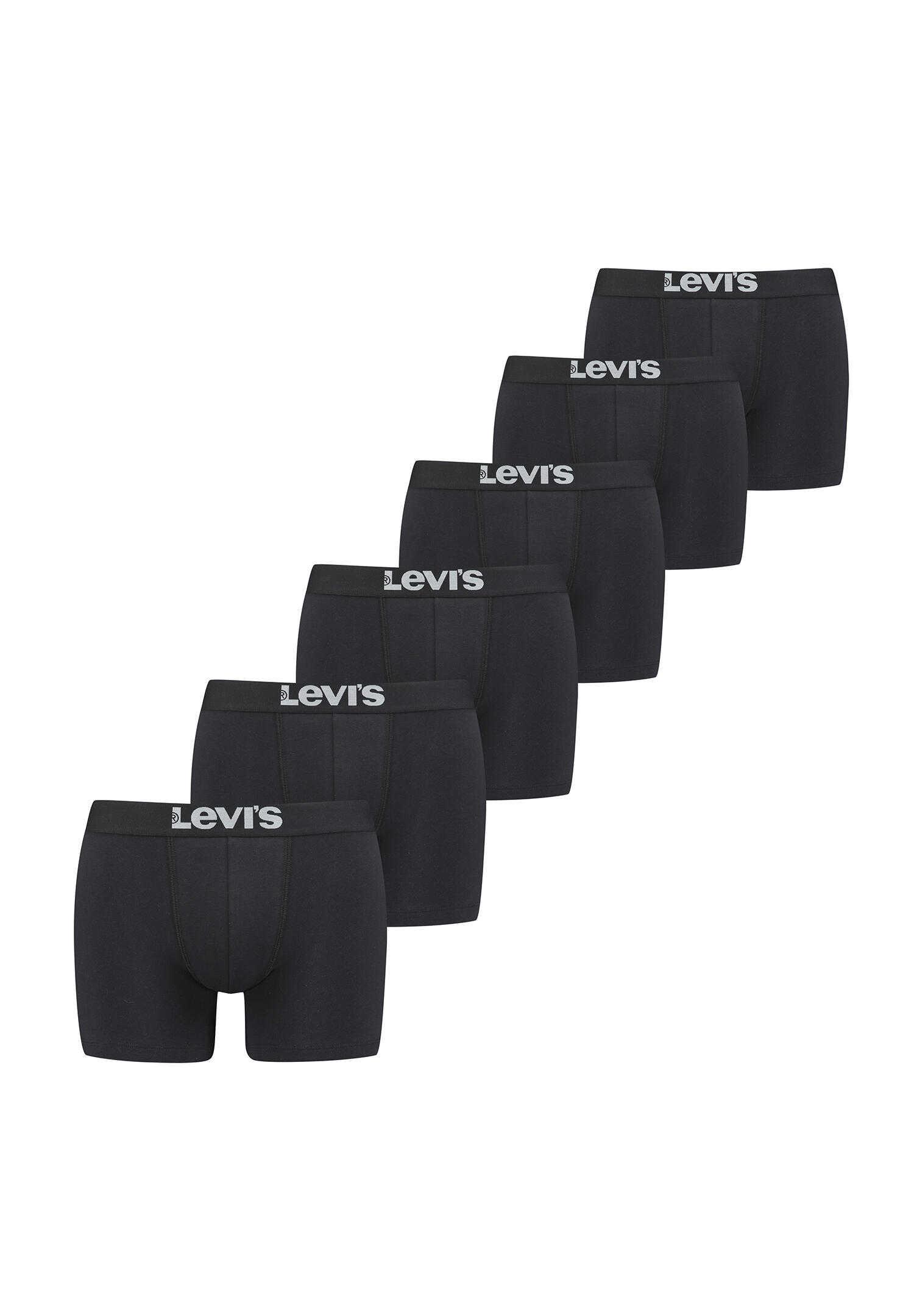 6er Pack Herren Levis SOLID BASIC BOXER Boxershorts Unterwäsche Pants 3/3