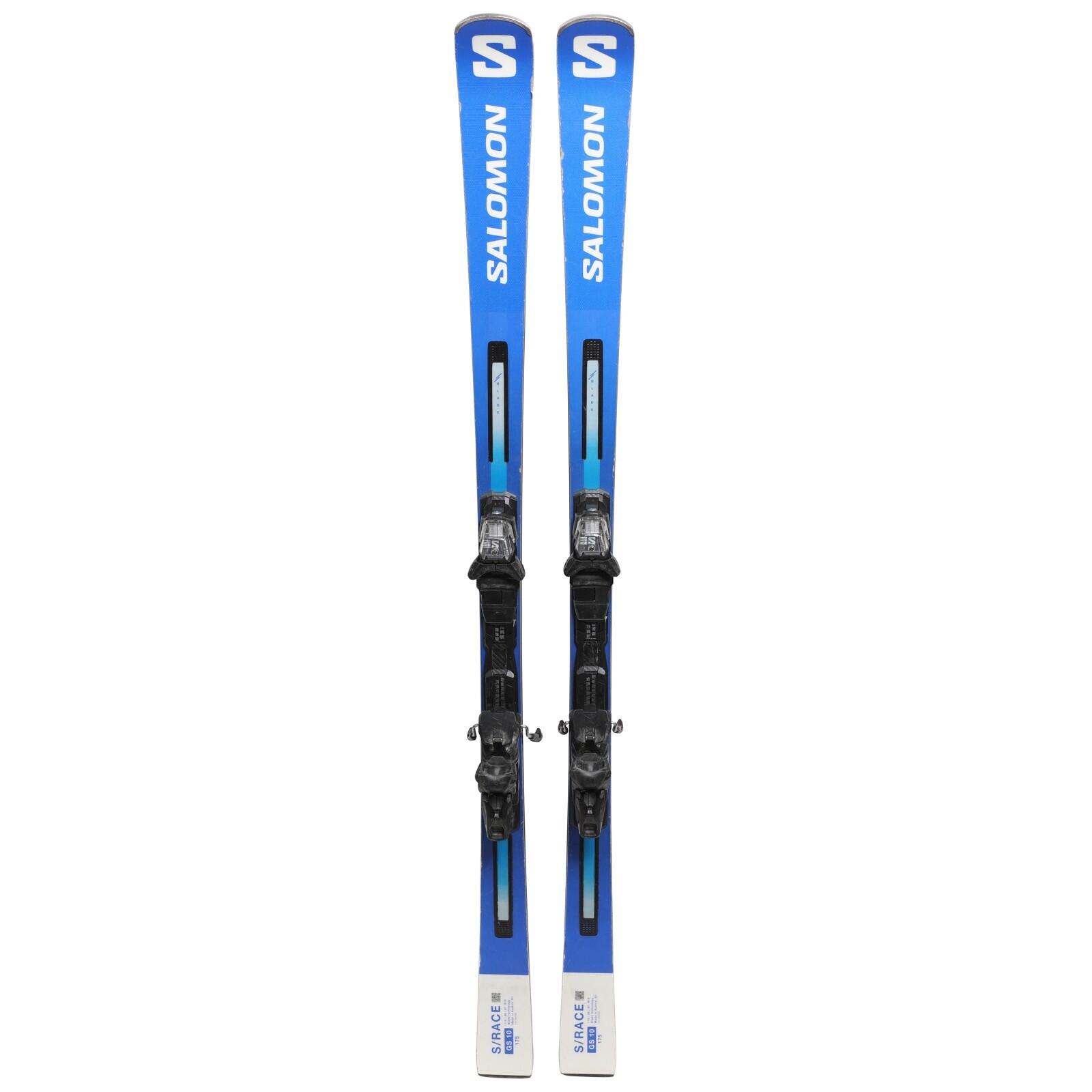 RECONDITIONNE - Ski Salomon S Race Gs 10 + Fixations 2/4