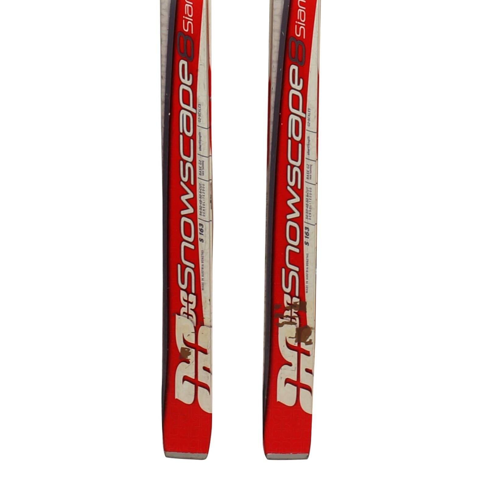 TWEEDEHANDS - Ski De Fond Occasion Salomon Snowscape 8 Siam + Fixation Sns 4/4