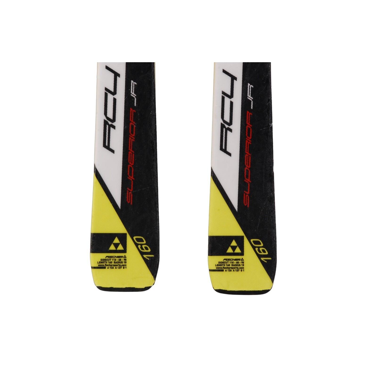 RECONDITIONNE - Ski Junior Fischer Superior Rc4 + Fixations 4/5