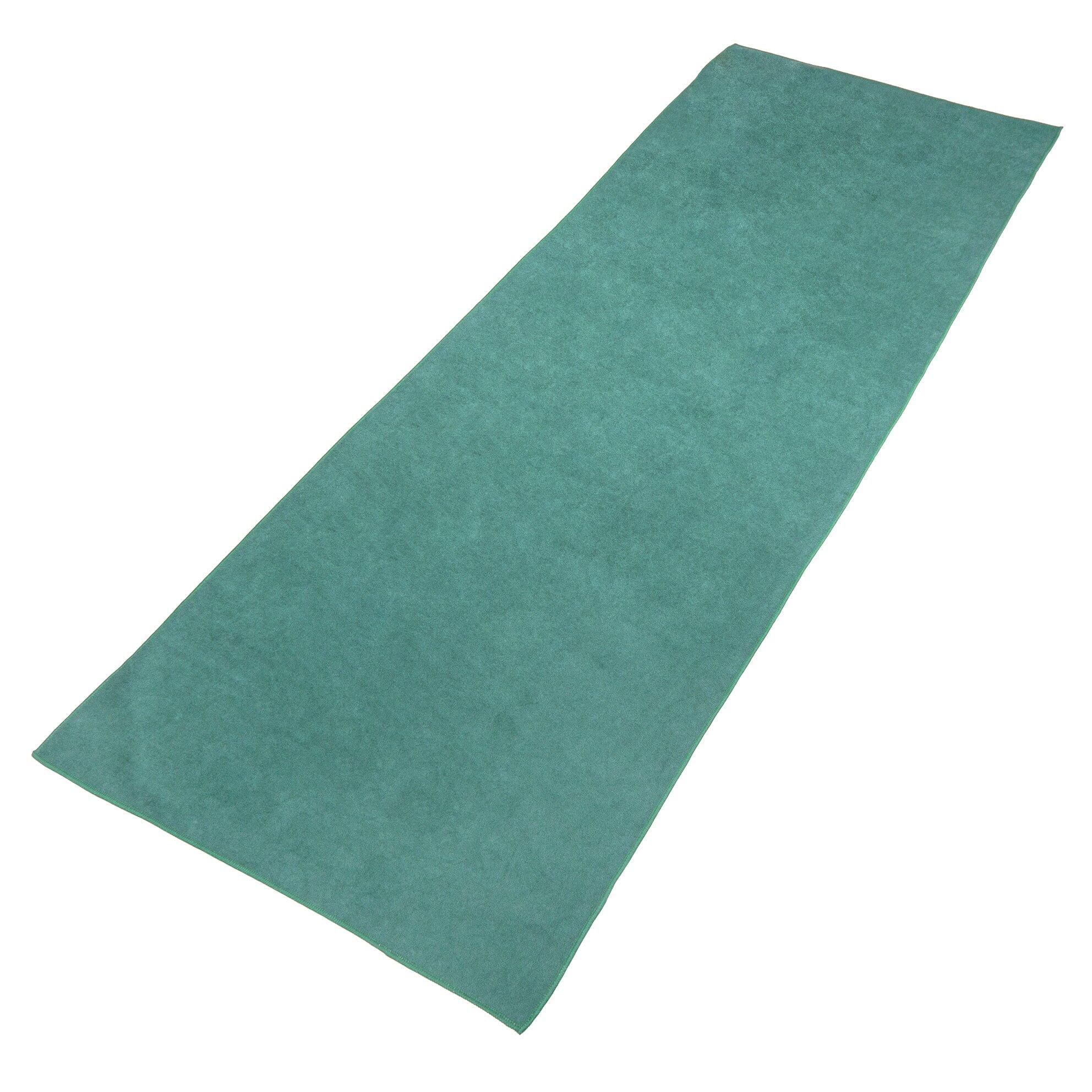 Virtufit - Serviette Tapis De Yoga Premium - Antidérapant - 183 X 61 Cm - Vert Océan - Serviette Antidérapante - Vert - Taille Unique - Decathlon