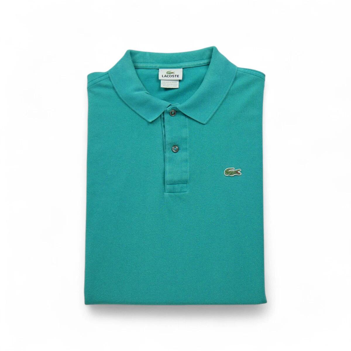 LACOSTE Reconditionné - Polo manches courtes Femme Turquoise - Bon État