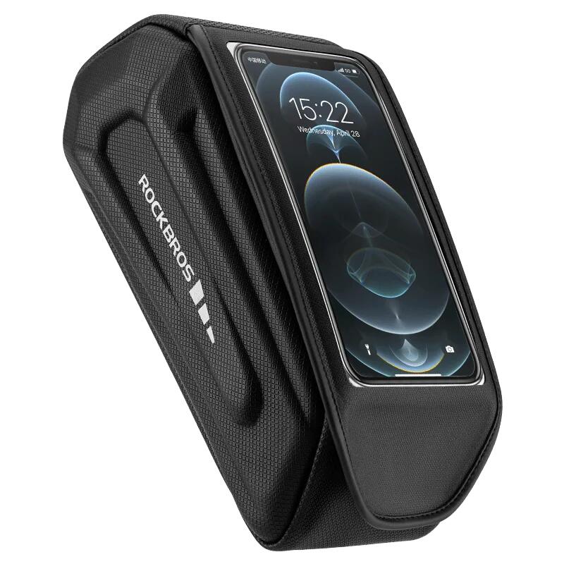 1.7L Waterproof Frame Bike Touchscreen Case Holder Bag Black