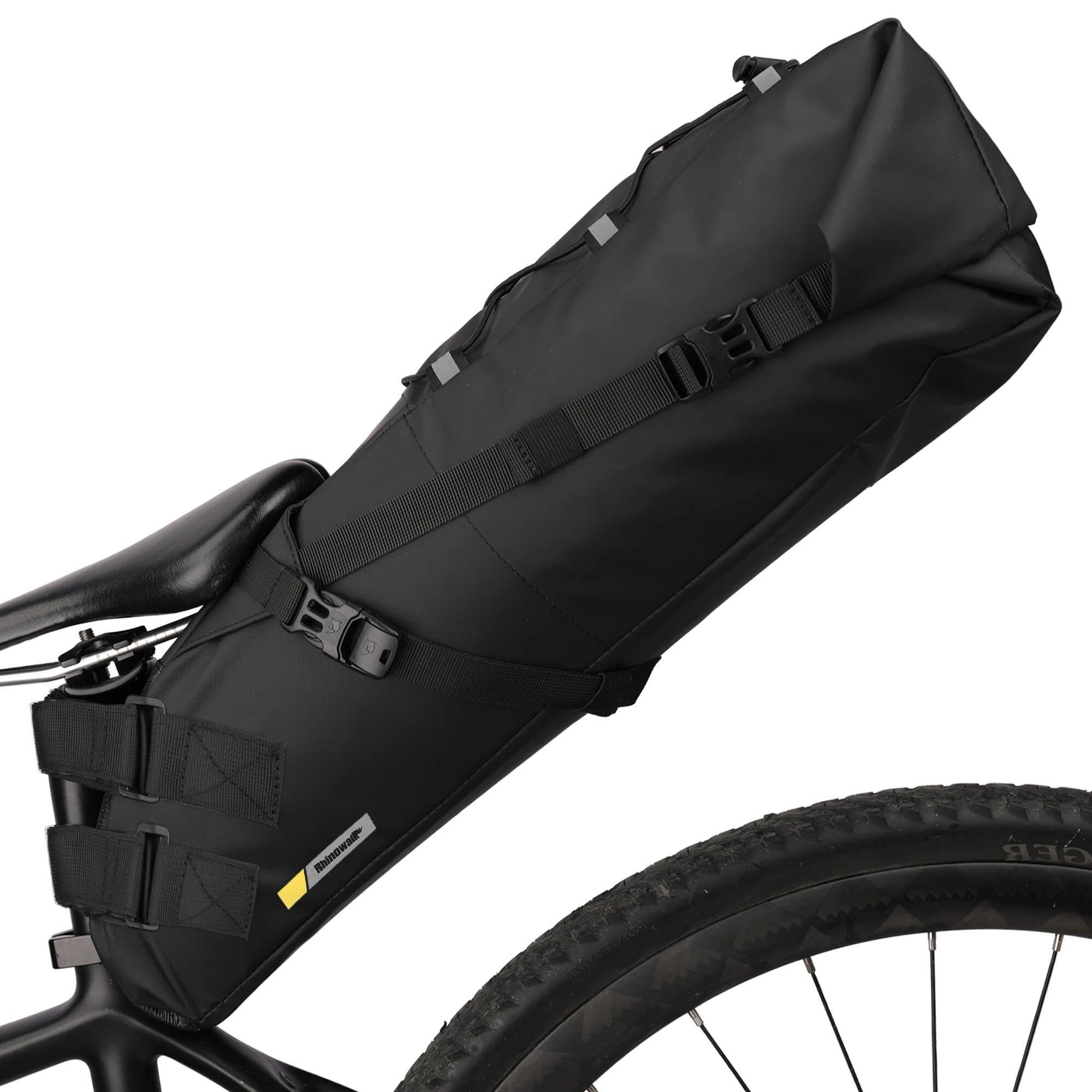 NNEOBA Waterproof 10L Bike Saddle Bag Foldable Rear Pannier Black