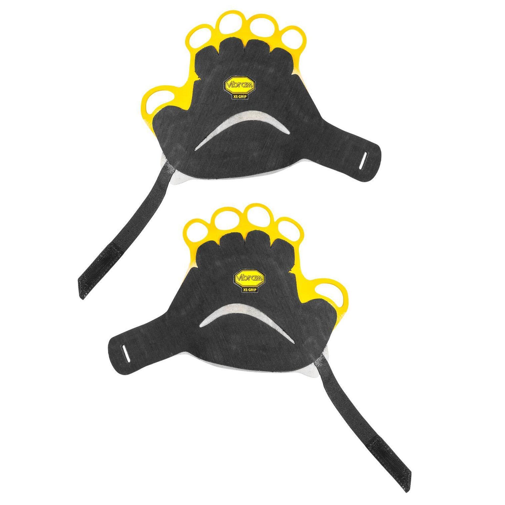 Grivel - Gant Escalade Grivel Crack Homme Paume Vibram Xs Velcro Renforcé Léger 52g - Gants - Jaune|noir - 40 M - Decathlon