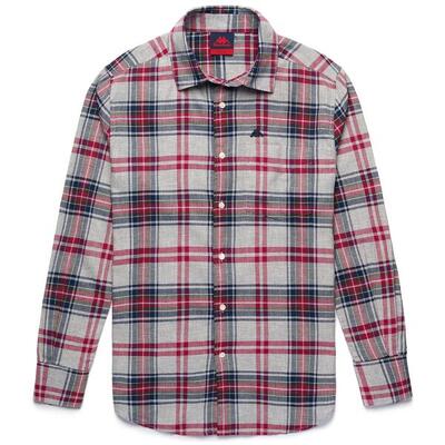 Camicia da donna in cotone grigio da lifestyle