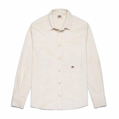 Camicia da uomo in cotone bianco da casual