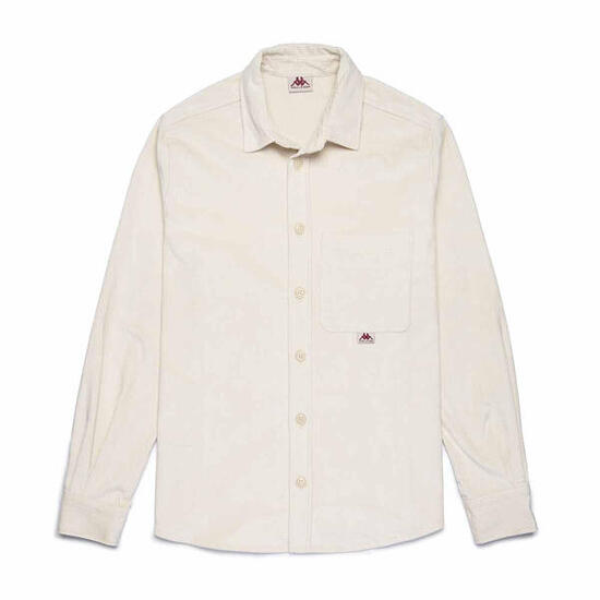Camicia da uomo in cotone bianco da casual