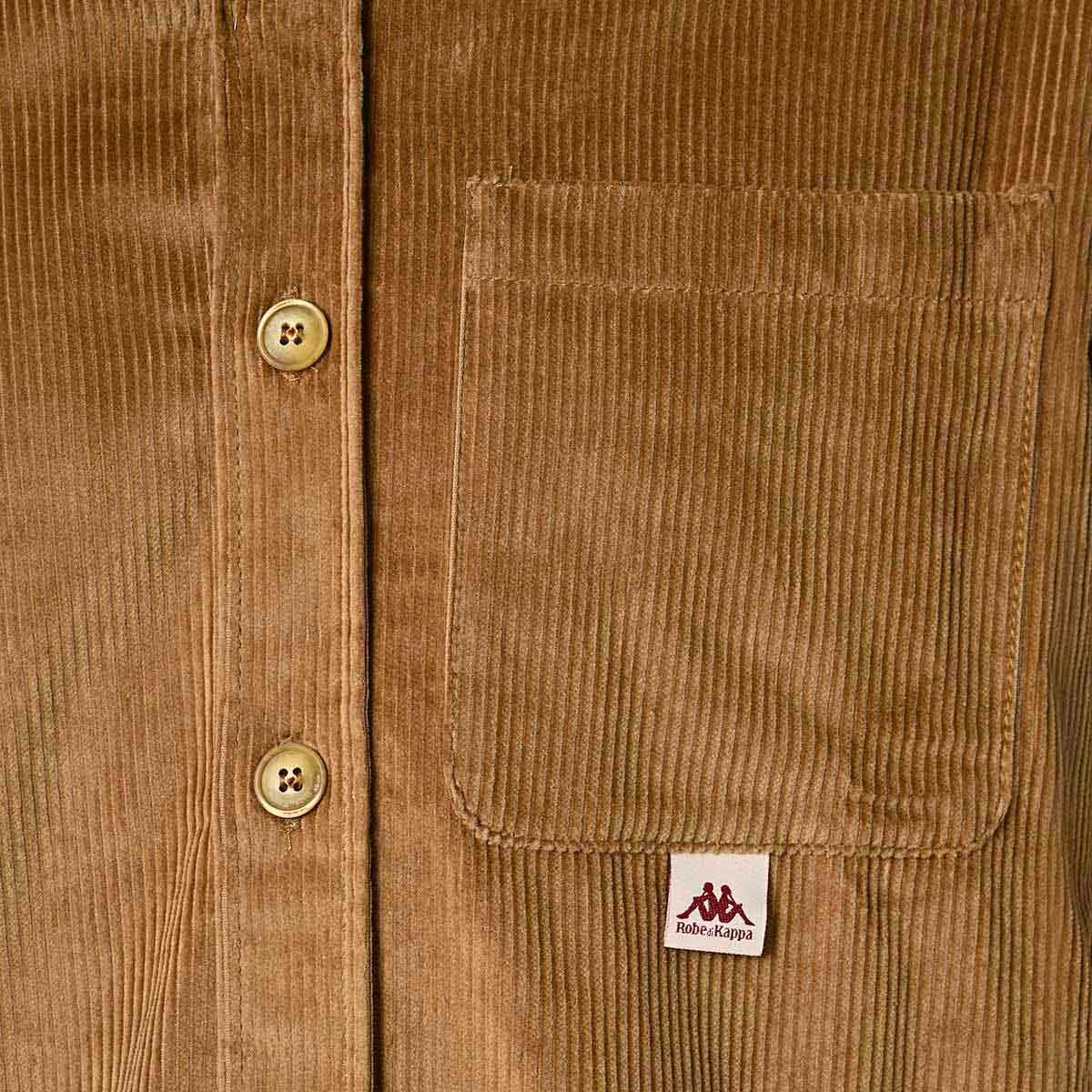 Camicia da uomo in cotone marrone da casual 4/4