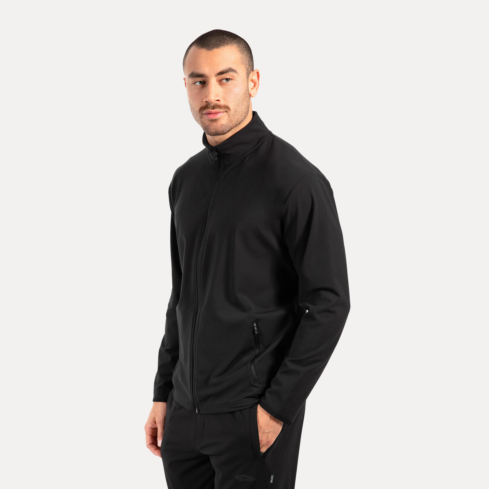 Herren Trainingsjacke Delian Schwarz 2/5