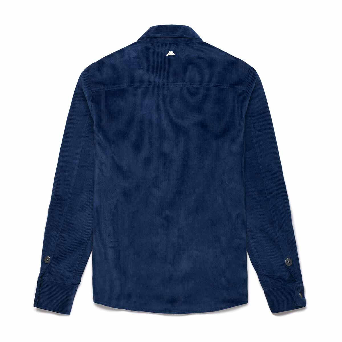Camicia da uomo in cotone blu da casual 2/3