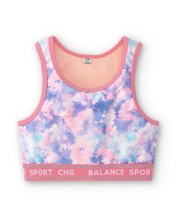 Top deportivo de niña estampado