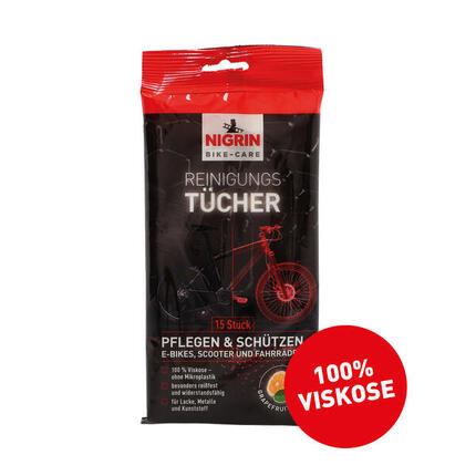 NIGRIN BIKE-CARE Reinigungs- und Pflegetuch - für E-Bike, Scooter und Fahrrad