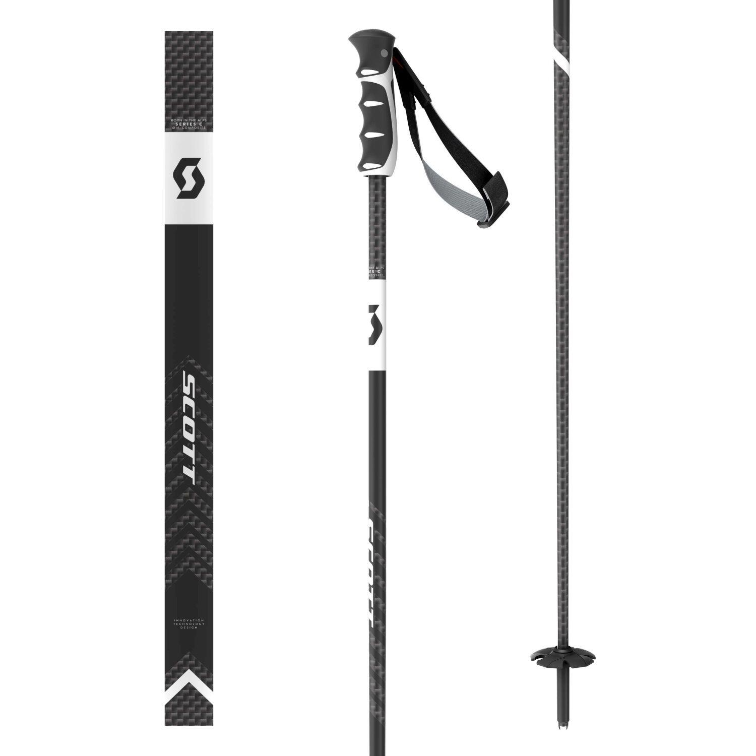 Bastones de esquí PRO TAPER SRS Scott negro 4/4
