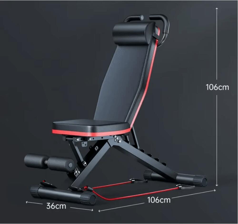 Banco Musculación Multifuncional Ajustable Plegable Carga Máxima 160 kg 2/5