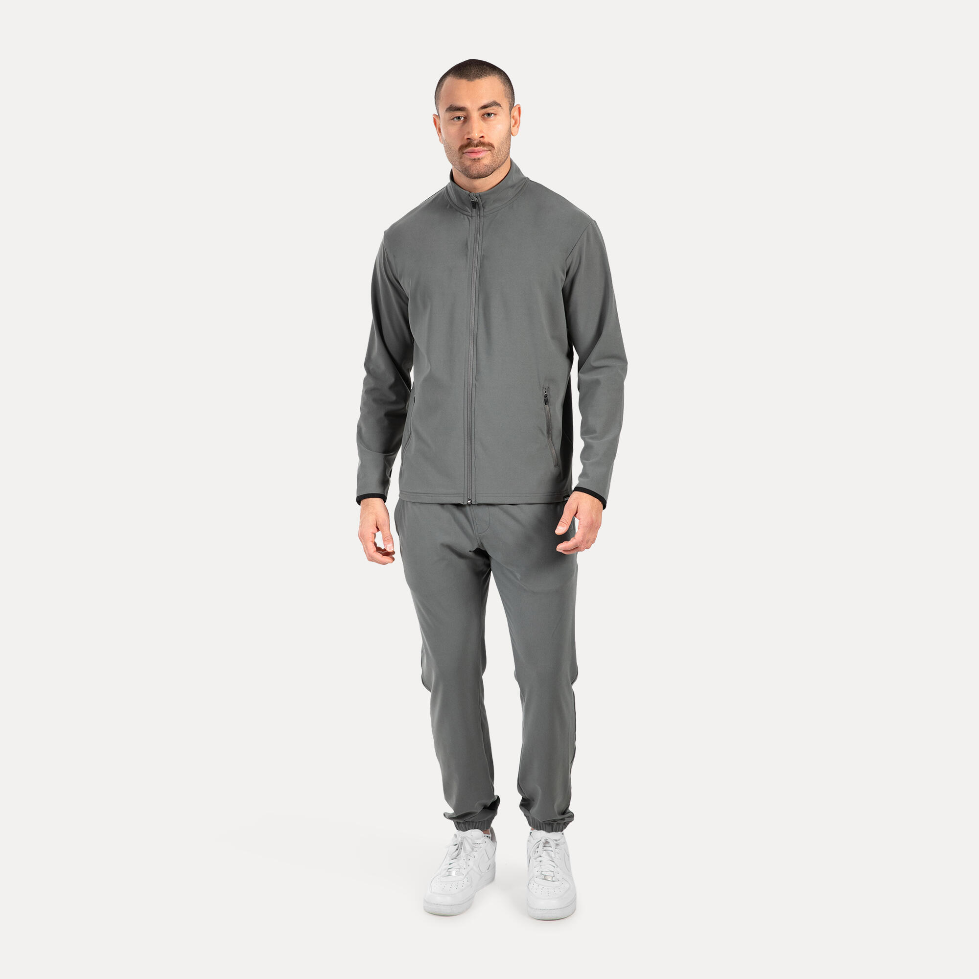 Herren Trainingsjacke Delian Grau 3/5