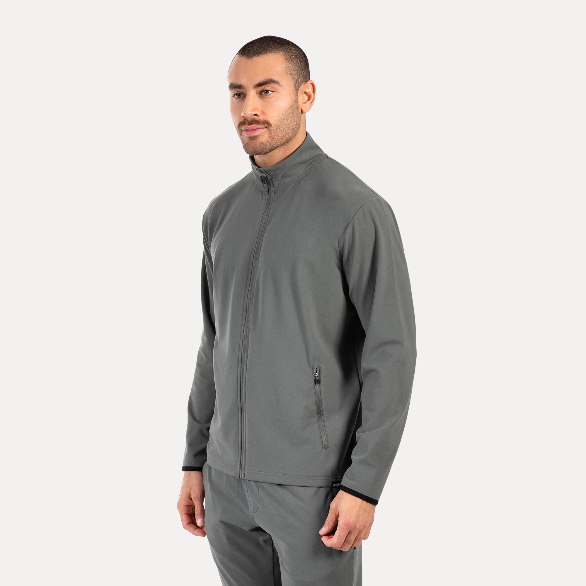 Herren Trainingsjacke Delian Grau 2/5