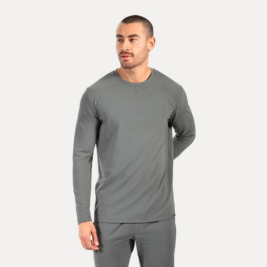 Herren Longsleeve Xion Taupe