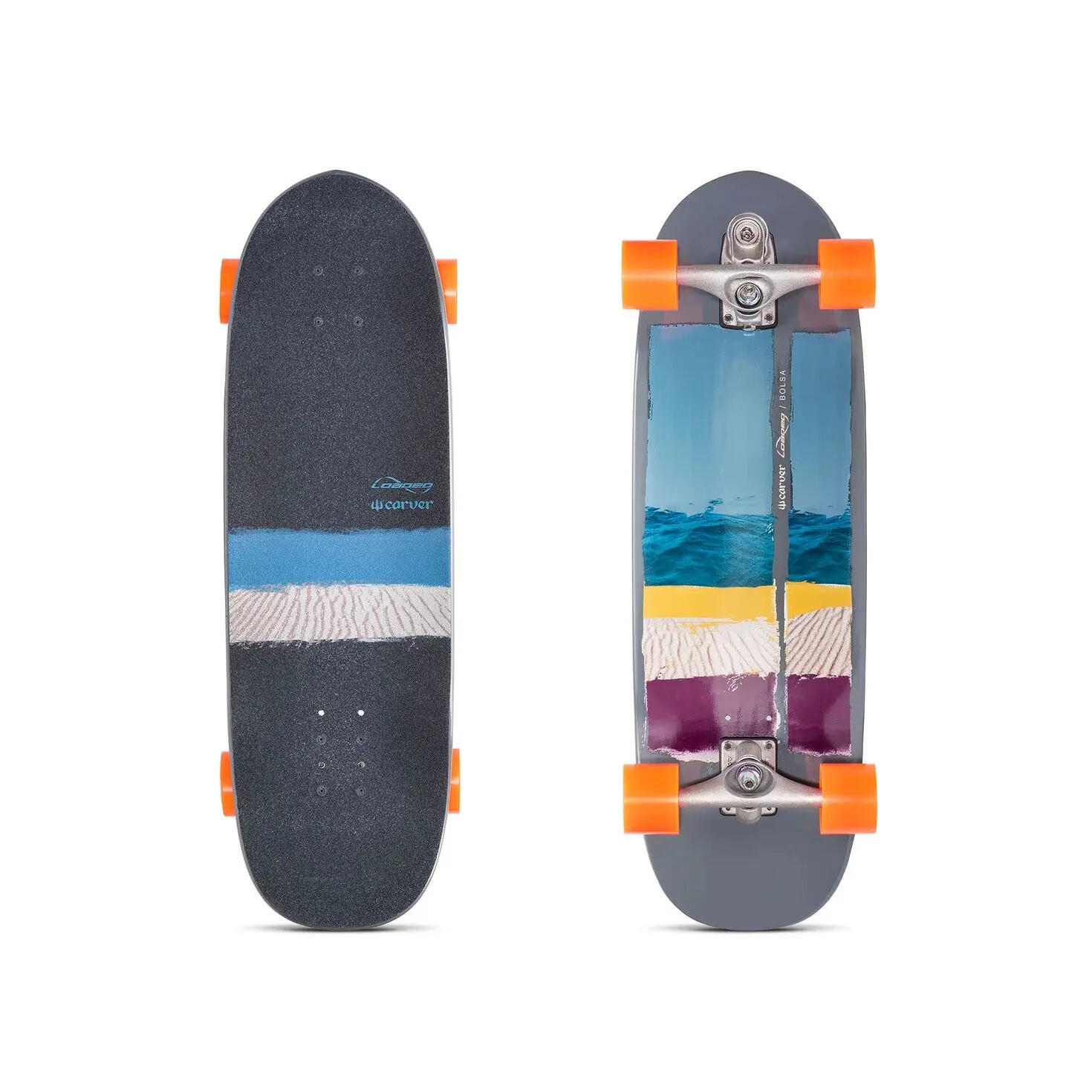 Loaded Boards - Loaded Boards Loaded X Carver C7 Surfskate Bolsa 31" - Surfskate - Jaune - 40 M - Decathlon