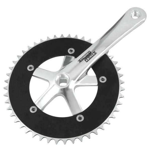 Pédalier Simple Plateau 46T – Manivelles 170 Mm (Côté Entraînement, Noir)