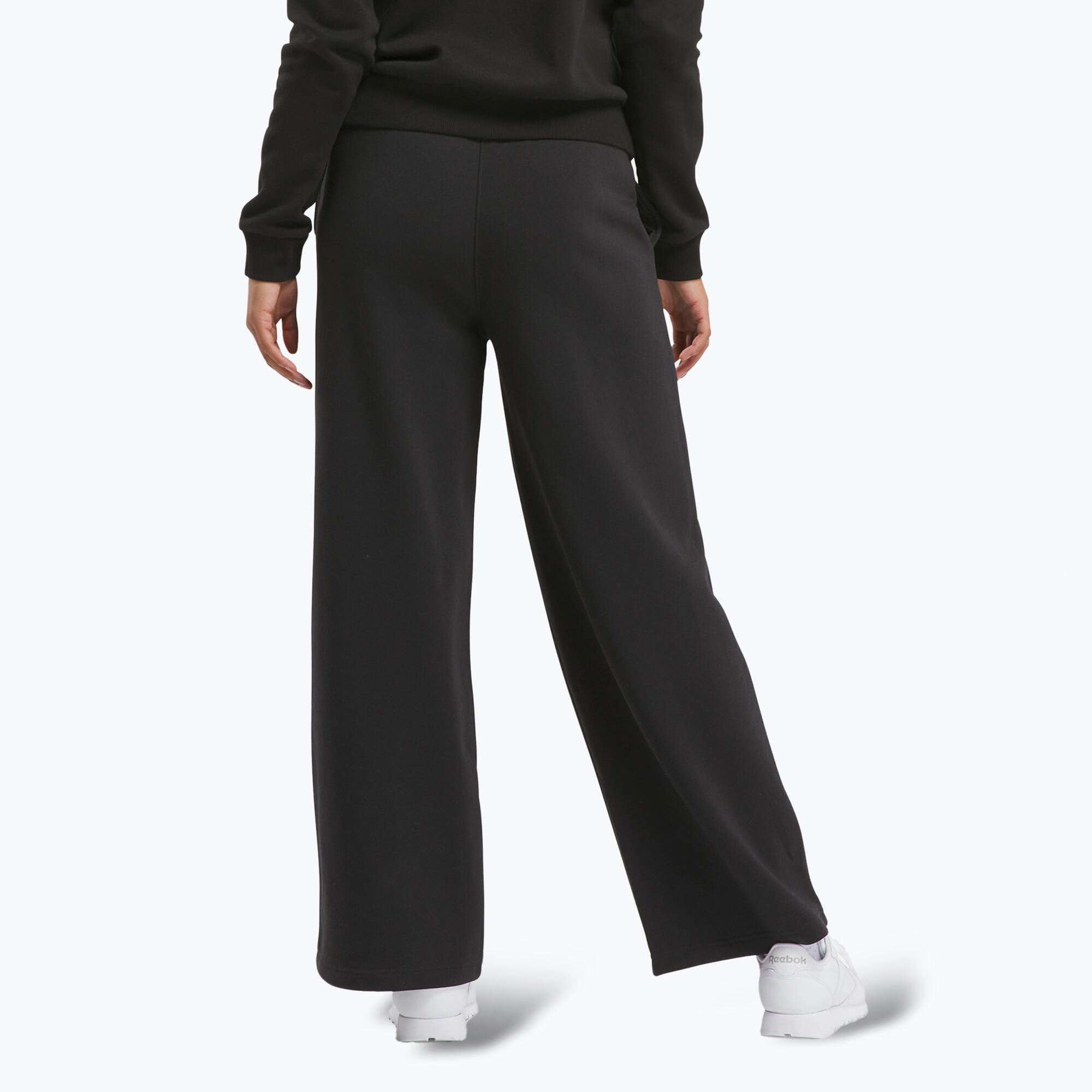 Spodnie damskie Reebok Identity Small Logo Fleece Wide Leg 3/5